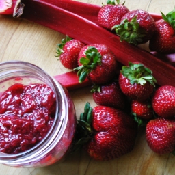 Strawberry Rhubarb Jam=Spring Serendipity